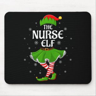 Mousepad Enfermeira Elf Famílias Raparigas de Natal Mulhere