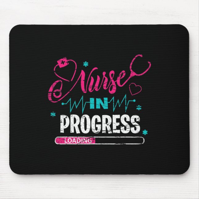 Mousepad Enfermeira em andamento Enfermeira Diversão Escola (Frente)