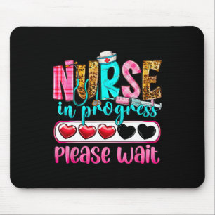 Mousepad Enfermeira em andamento, por favor, espere o futur