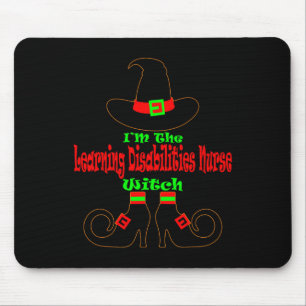 Mousepad Enfermeira Enfermeira Bruxa de Halloween Nursi