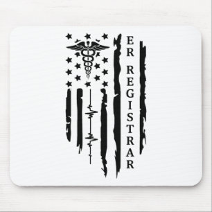 Mousepad Enfermeira Enfermeira Gift Usa Flag 4, Patriótico