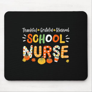 Mousepad Enfermeira escolar abençoada e agradecida Rn Wome