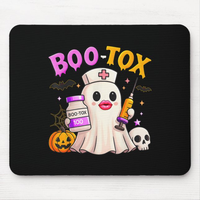 Mousepad Enfermeira Estética Ghost Skull Pumpkin Enfermeira (Frente)
