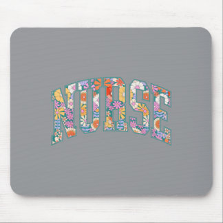 Mousepad Enfermeira Estetoscópio Floral Rn Lpn Np Cna Enfer
