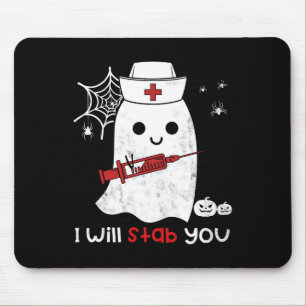 Mousepad Enfermeira fantasma, vou esfaqueá-lo.