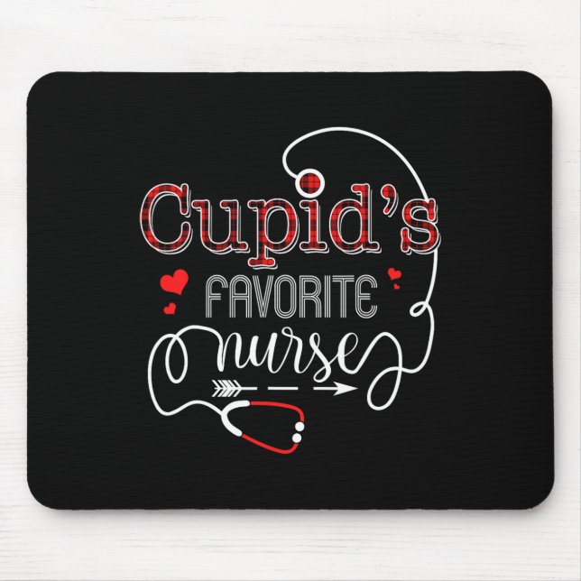 Mousepad Enfermeira favorita de Cupid - Médico de Enfermage (Frente)