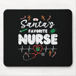 Mousepad Enfermeira Favorita do Papai Noel Natal Xmas Enfer
