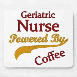 Mousepad Enfermeira geriátrico psta pelo café