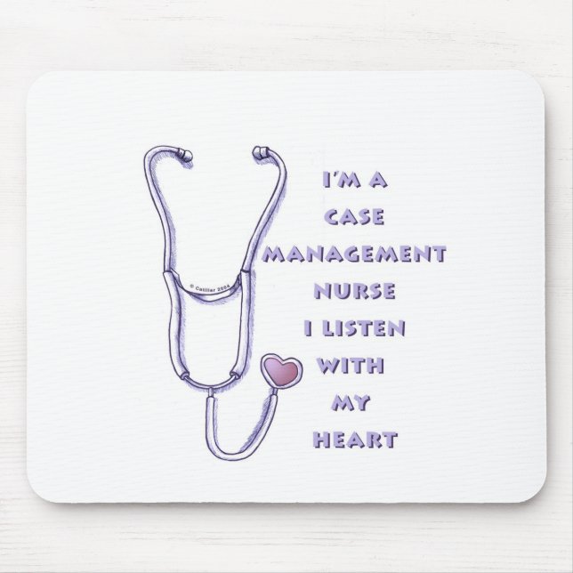 Mousepad Enfermeira Gestora de Casos Coração (Frente)