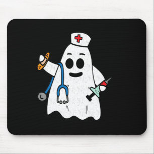 Mousepad Enfermeira Ghost Scrub Cute Halloween Costume Para