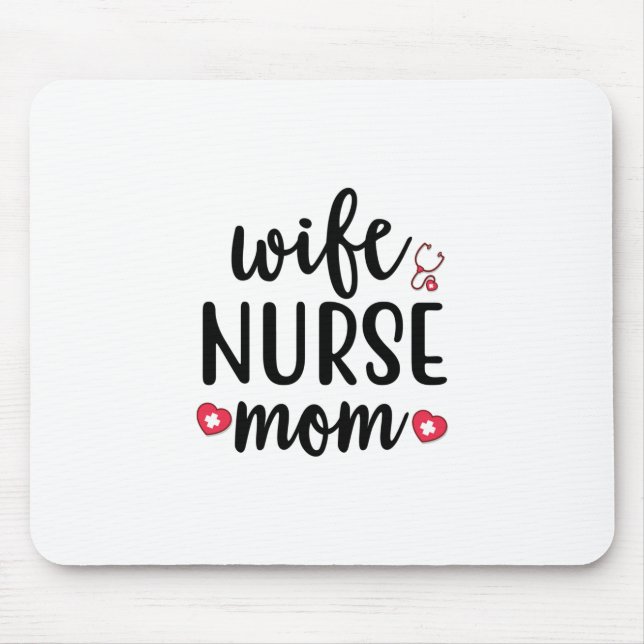 Mousepad Enfermeira Gift Esposa Enfermeira Mãe (Frente)