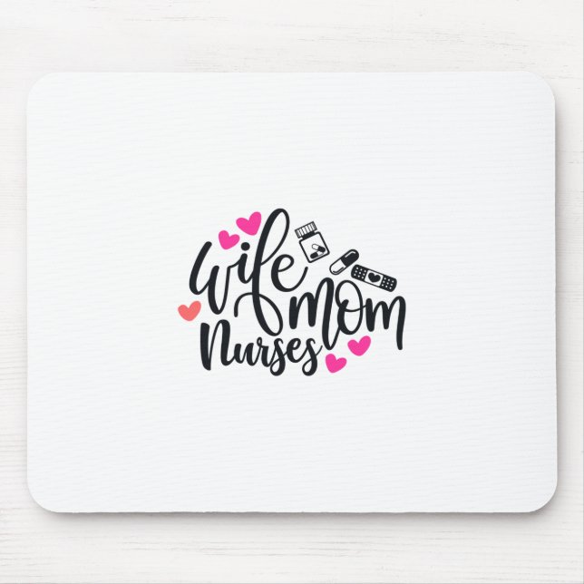 Mousepad Enfermeira Gift Esposa Mamãe Enfermeira (Frente)