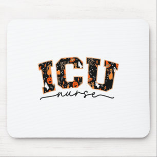 Mousepad Enfermeira Icu Enfermeira Halloween Cuidados Críti