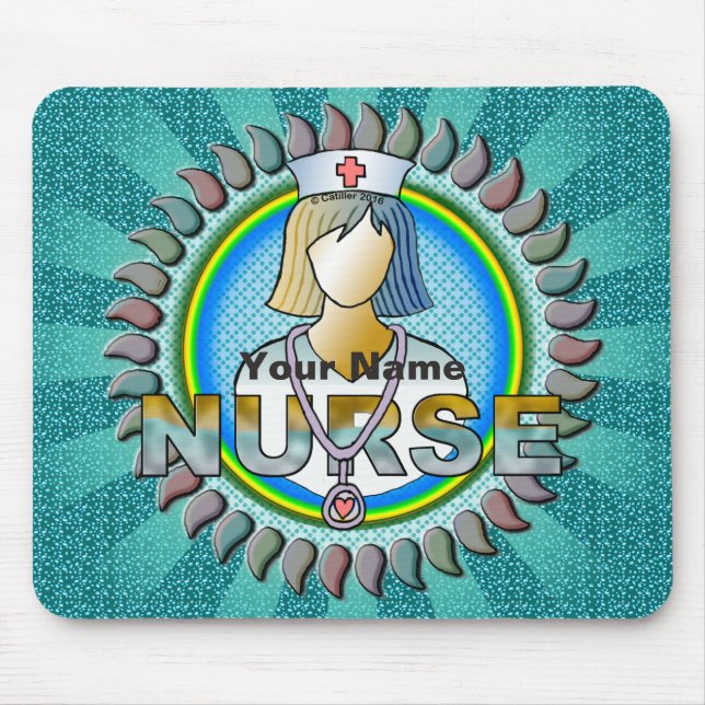 Mousepad enfermeira legal (Frente)