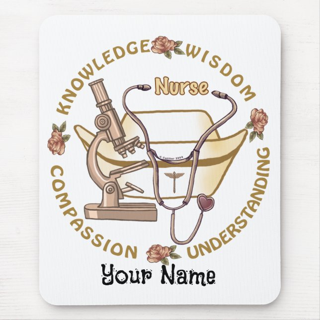 Mousepad enfermeira legal Sepia (Frente)