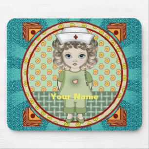 Mousepad enfermeira menina
