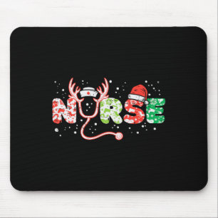 Mousepad Enfermeira natal estetoscópio enfermeiro xma no to