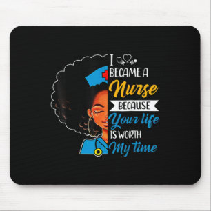 Mousepad Enfermeira Negra Afro-Legal História Negra