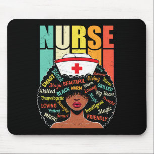 Mousepad Enfermeira Negra Sofisticada E Gorda Melanina Sua