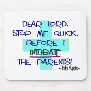 Mousepad Enfermeira pediatra PICU, presentes engraçados da