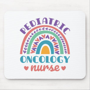Mousepad Enfermeira Pediátrica Oncologia Arco-Íris