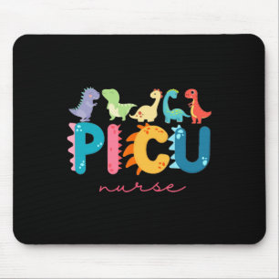 Mousepad Enfermeira Pediátrica Picu Dinossauros Equipe Picu
