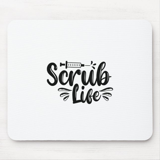 Mousepad Enfermeira Presente Vida Escrupulosa (Frente)