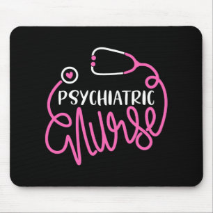 Mousepad Enfermeira Psiquiátrica - Enfermagem de Saúde Ment