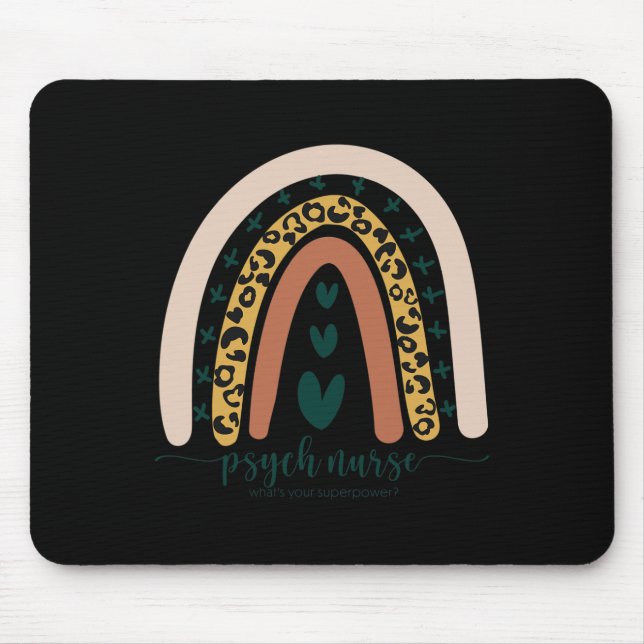 Mousepad Enfermeira Qual É Seu Superpoder Diversão Saúde Me (Frente)