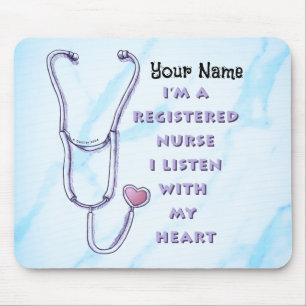Mousepad Enfermeira Registrada Coração