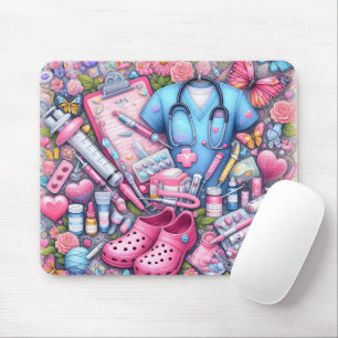 Mousepad Enfermeira RN Fofa/Engraçada