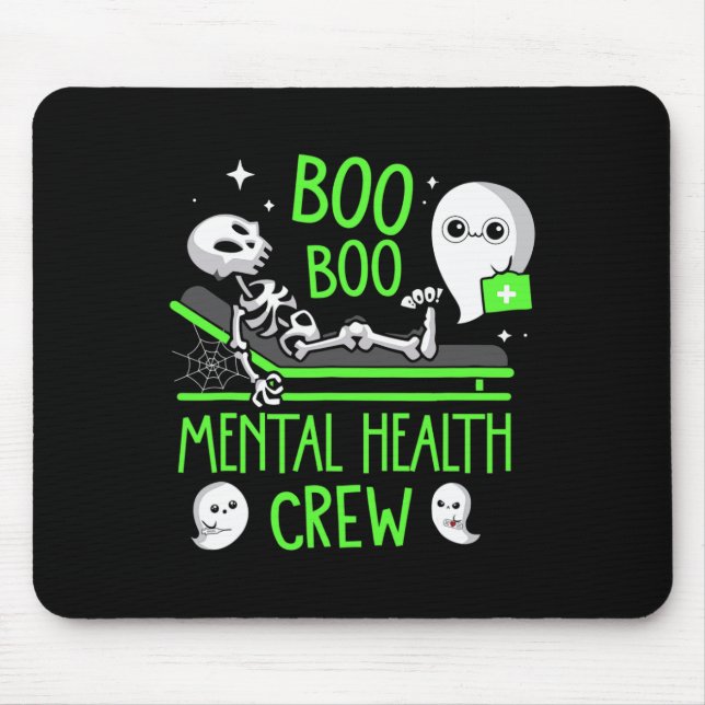Mousepad Enfermeira Saúde Psic Boo Boo Tripulação Enfermage (Frente)