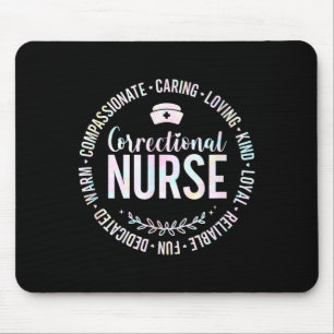Mousepad Enfermeira tie dye enfermeira correcional enfermag