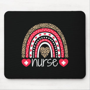 Mousepad Enfermeiras Enfermeiras Semana do Arco-Íris Leopar