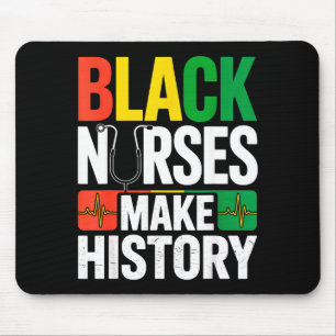 Mousepad Enfermeiras Negras Fazem História Citação Orgulho