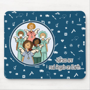 Mousepad Enfermeiras são verdadeiros Angels no Presente da