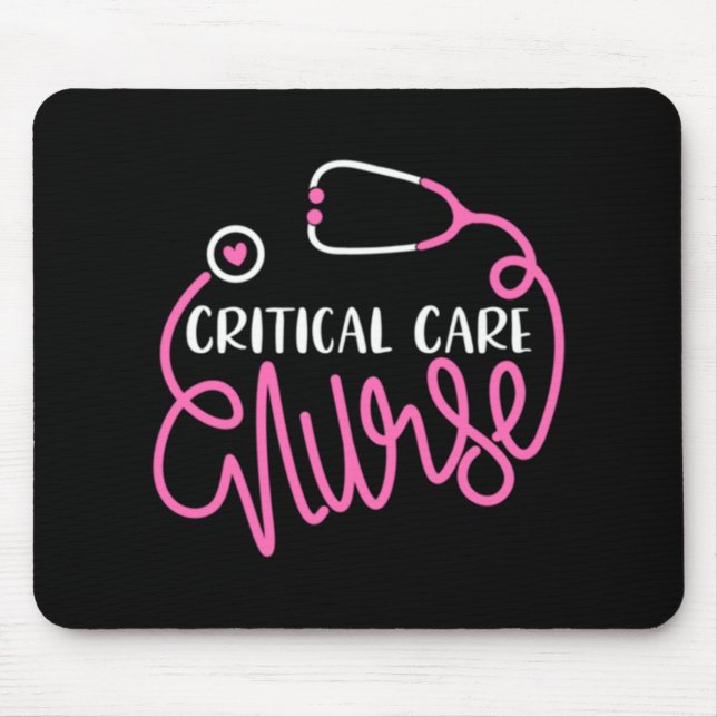 Mousepad Enfermeiro de Cuidados Críticos Logotipo RN (Frente)