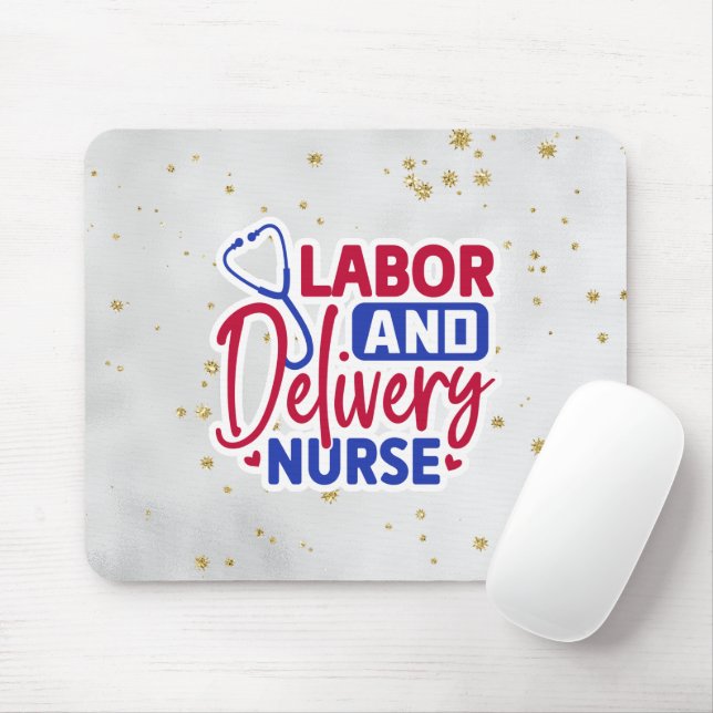 Mousepad Enfermeiro de Trabalho e Entrega (Com mouse)