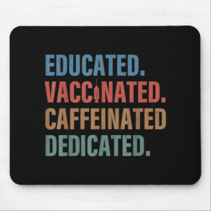 Mousepad Enfermeiro Dedicado Educado Vacinado Cafeinado