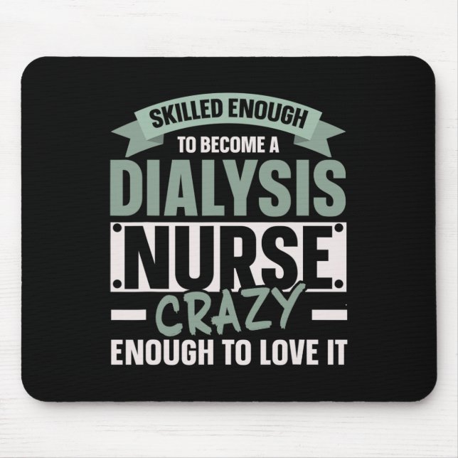 Mousepad Enfermeiro Diálise Enfermeiro Doença Renal Médica  (Frente)