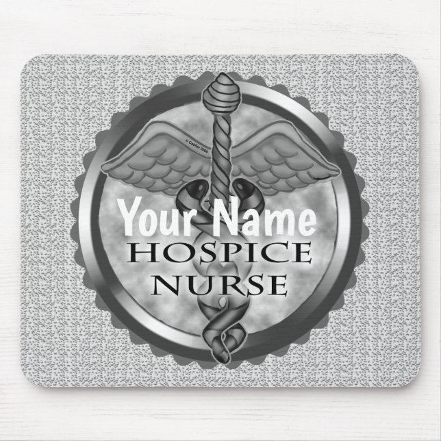 Mousepad Enfermeiro do Hospital cinza caduceus (Frente)