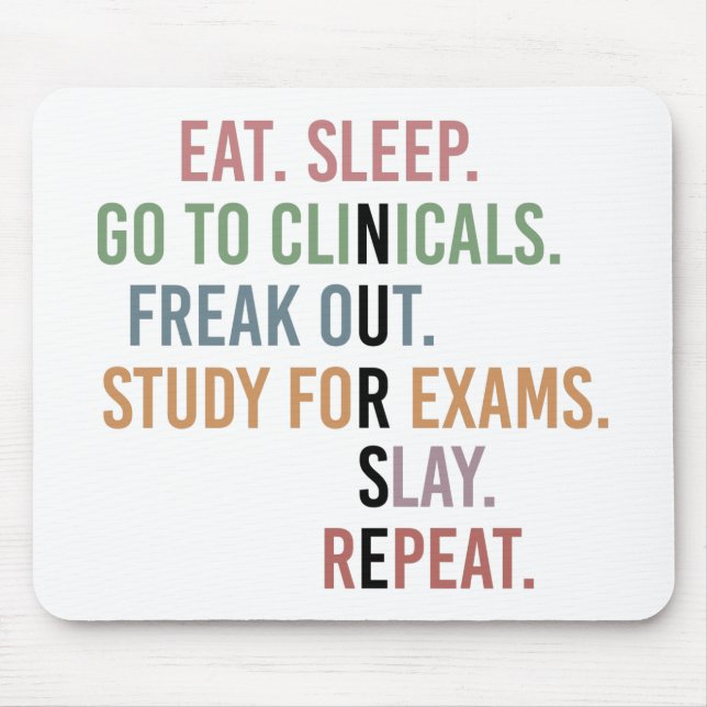 Mousepad Enfermeiro Enfermeiro Enfermeiro Estudante Futuro  (Frente)