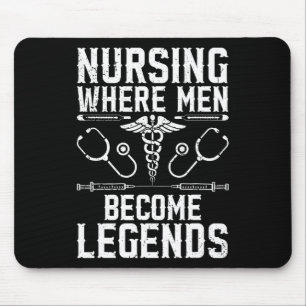 Mousepad Enfermeiro Masculino Enfermeiro Homem Enfermeira M