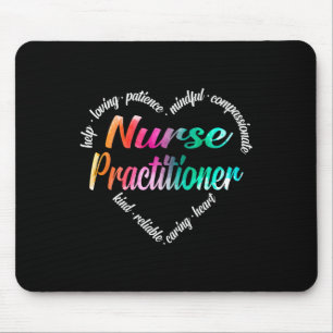 Mousepad Enfermeiro Médico do Coração Palavra Cloud Waterco