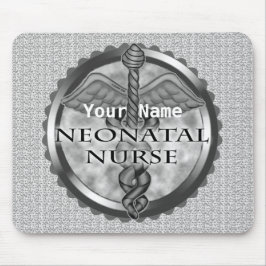 Mousepad Enfermeiro Neonatal cinza caduceus
