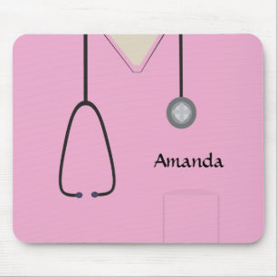 Mousepad Enfermeiro - Pasta-Mouse Rosa