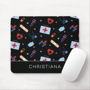 Mousepad Enfermeiro Personalizado   Padrão Médico