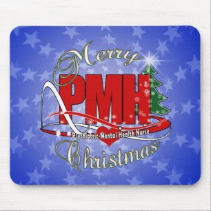 Mousepad Enfermeiro Psiquiátrico-Mental CHRISTMAS