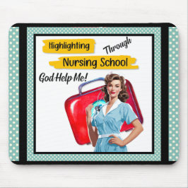 Mousepad Enfermeiro Retroativo Pinup_ Nursing Notas