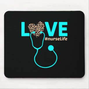 Mousepad Enfermeiro Rn Lpn Cna Healthcare Leopard Nurse Wee
